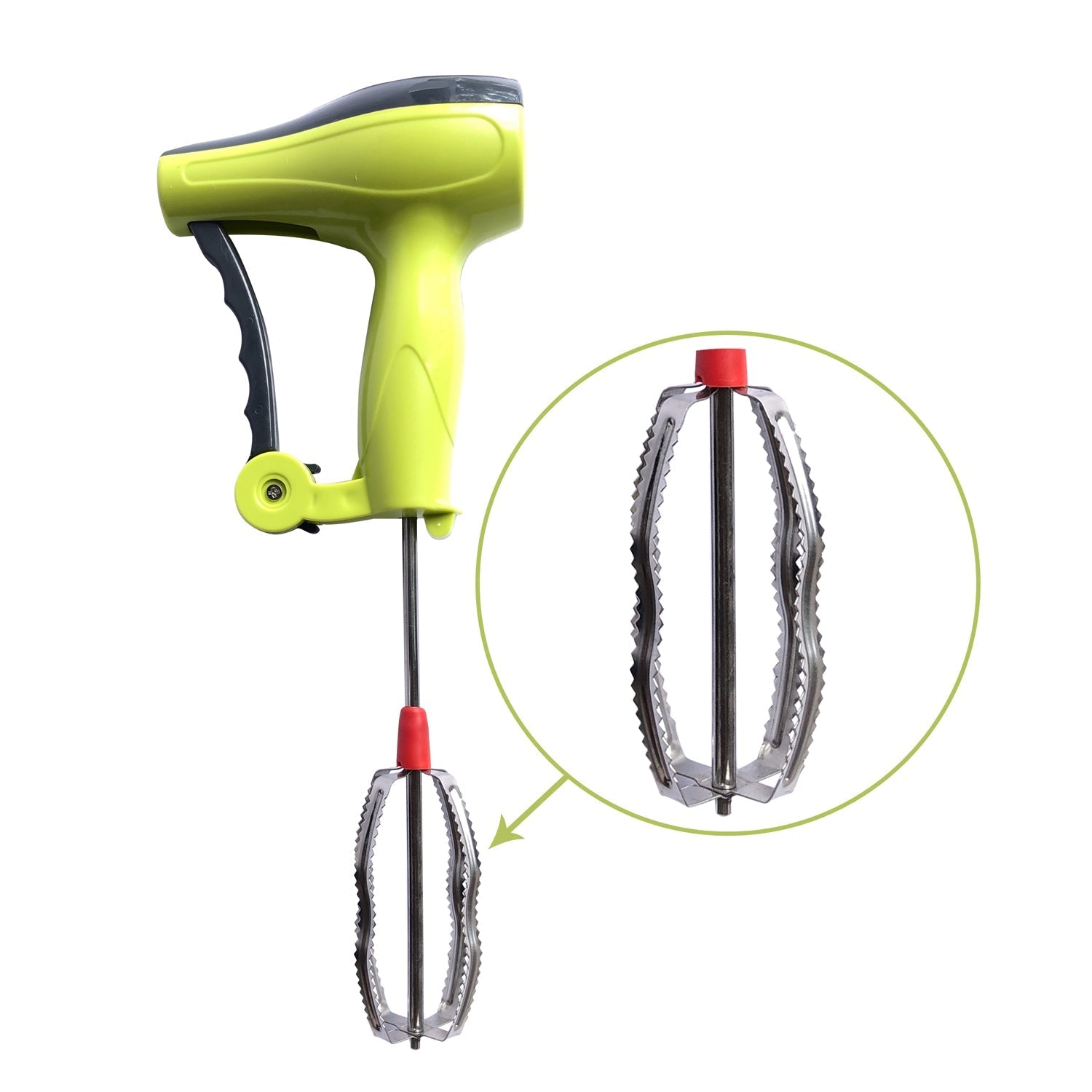 Manual hand blender with stainless steel blades Manual hand blender with stainless steel blades